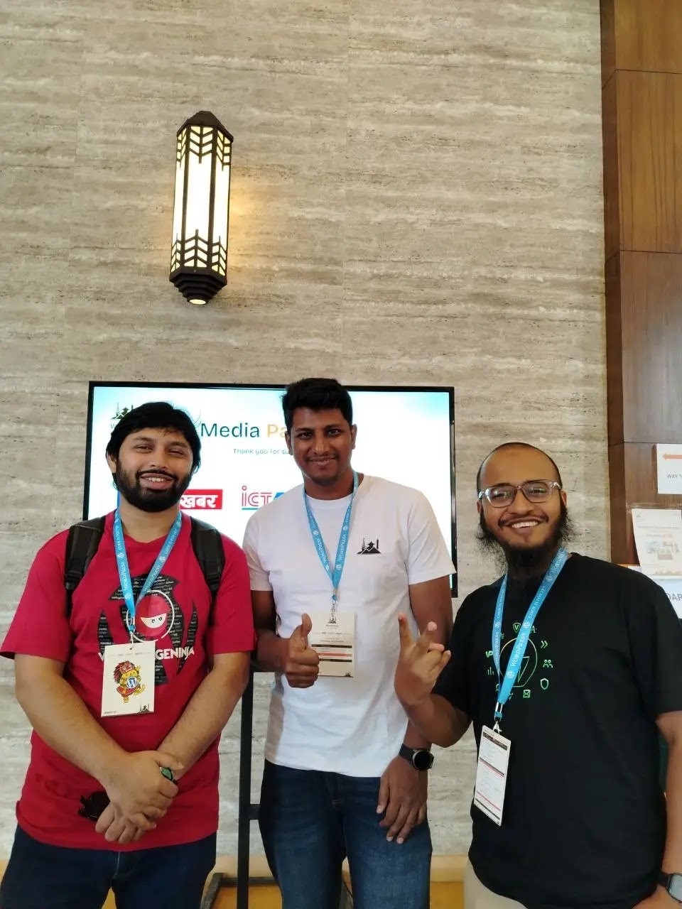 Meeting Bangladeshi tech brothers - Nishat Shahriyar at WordCamp Kathmandu 2026