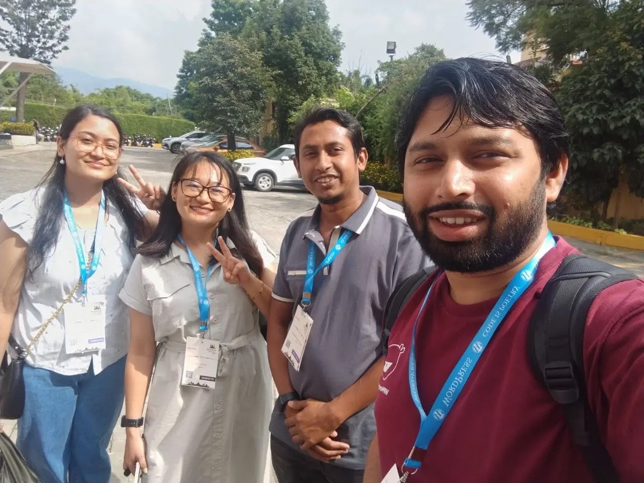 with Sunita Rai, Robin bhai - Nishat Shahriyar at WordCamp Kathmandu 2026