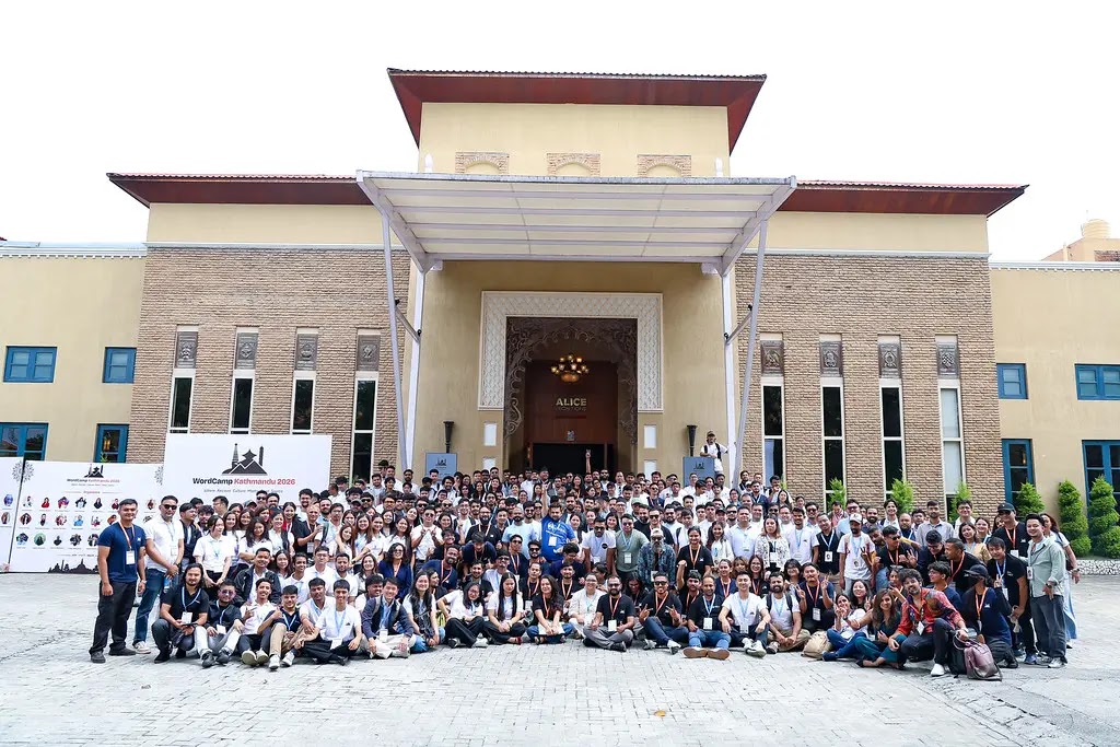 Last group photo - WordCamp Kathmandu 2026